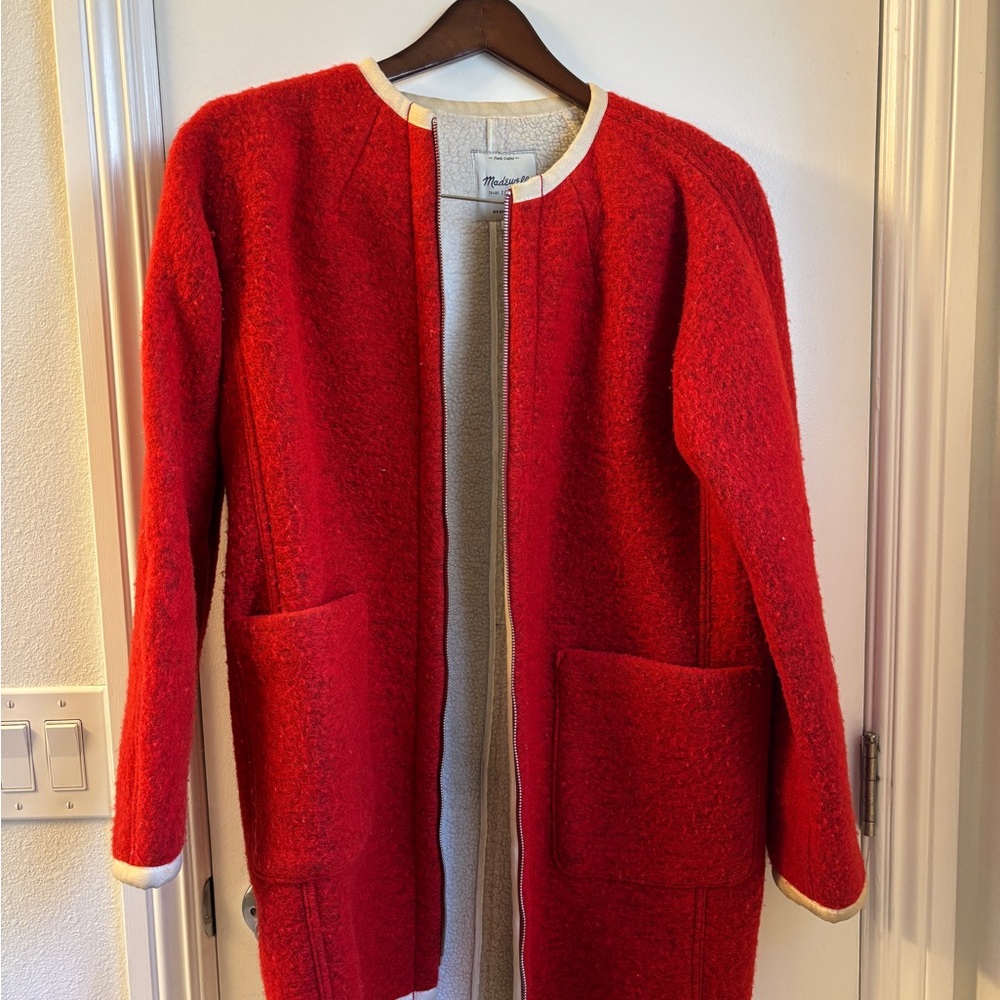 Madewell Cream Textured Jacket